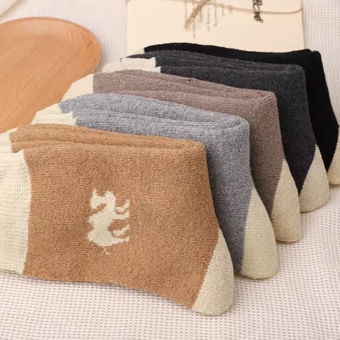 5 paires de chaussettes thermiques épaisses pour hommes et femmes