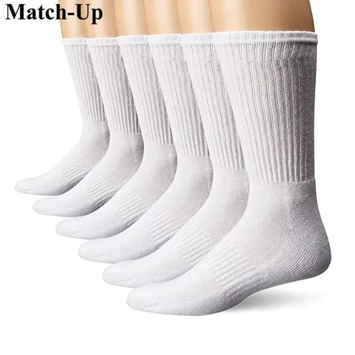 Match-Up Chaussettes de sport en éponge pour hommes (6 PAIRES)