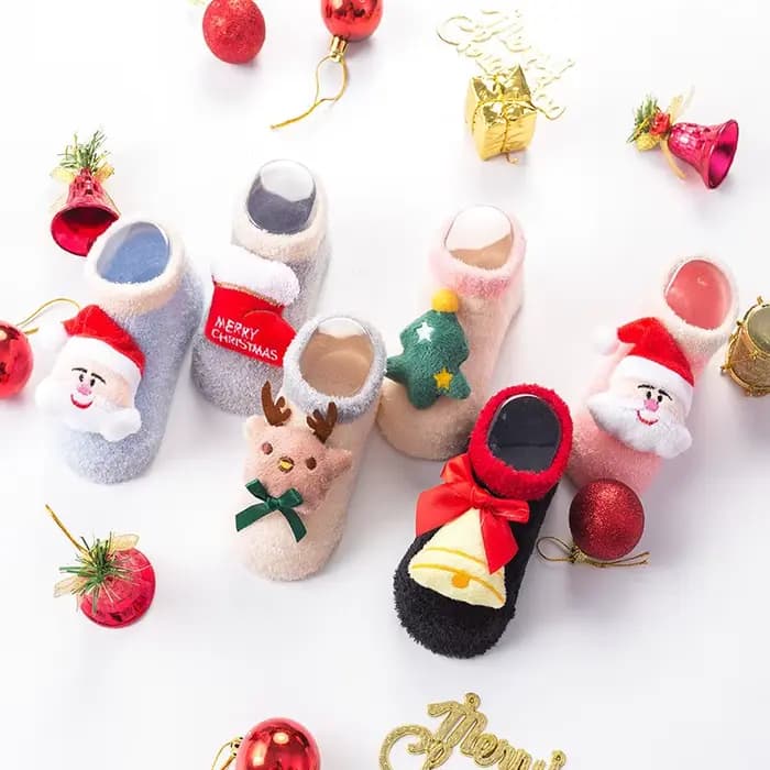 Chaussettes de noël pour filles garçons nouveau-né bébé garçon fille