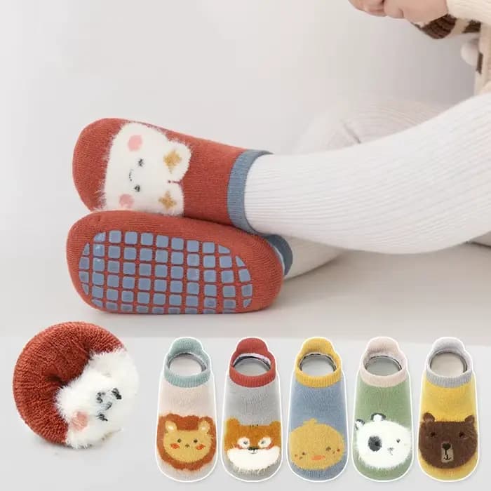 Chaussettes Antidérapantes en Coton pour Enfant