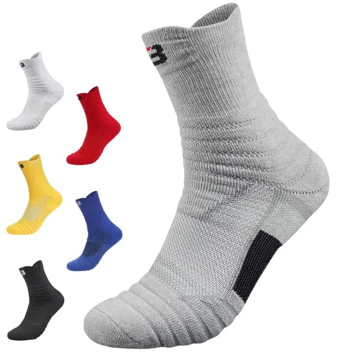 Chaussettes de compression athlétiques pour hommes et garçons, chaussettes de basket-ball en plein air, performance professionnelle, sports d'élite, fitness, course à pied, cyclisme