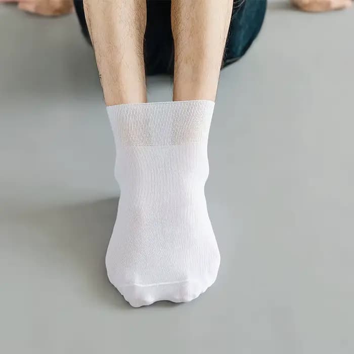 10 pièces = 5 paires de chaussettes à bouche ample pour diabétiques