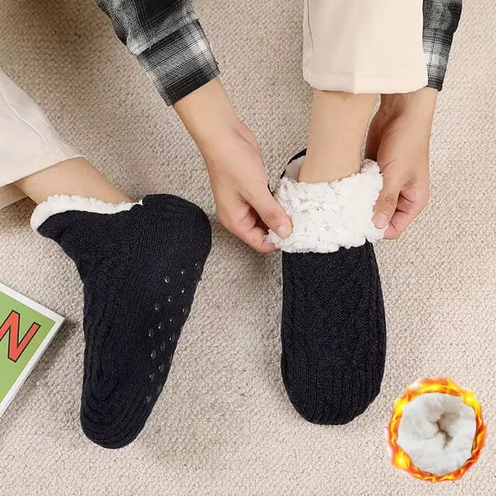 Chaussettes de sol chaudes et antidérapantes pour hommes