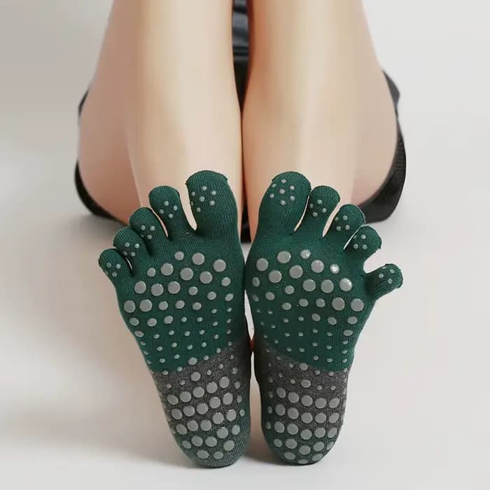 Chaussettes de sport coordonnantes en coton pour femme, respirantes, croisées dans le dos, pour yoga, gymnastique, fitness, pilates, danse, rinçage, fendues, nouvelle collection