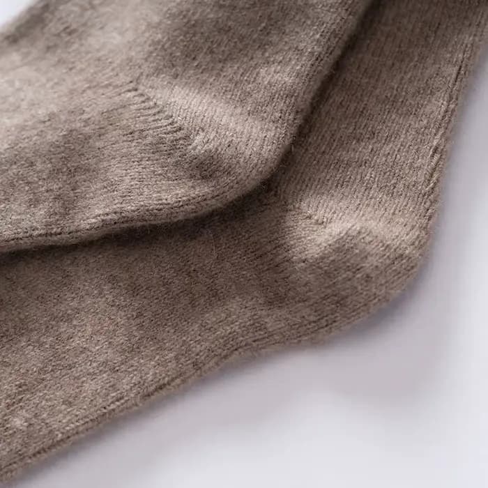 Chaud automne/hiver pur cachemire chaussettes épaisses unisexe épais