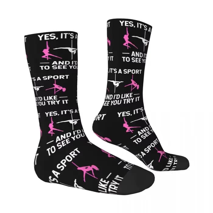 Pole Dance Yes Its A dehors and I Like to See You Chaussettes pour hommes