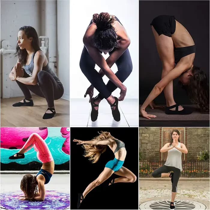 Bandage Yoga Pilates chaussettes pour femmes Ballet danse coton