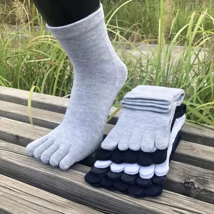 5 paires de chaussettes avec doigts, à la mode, absorbant la sueur, respirantes, confortables, en coton, élastiques, pour sport et affaires