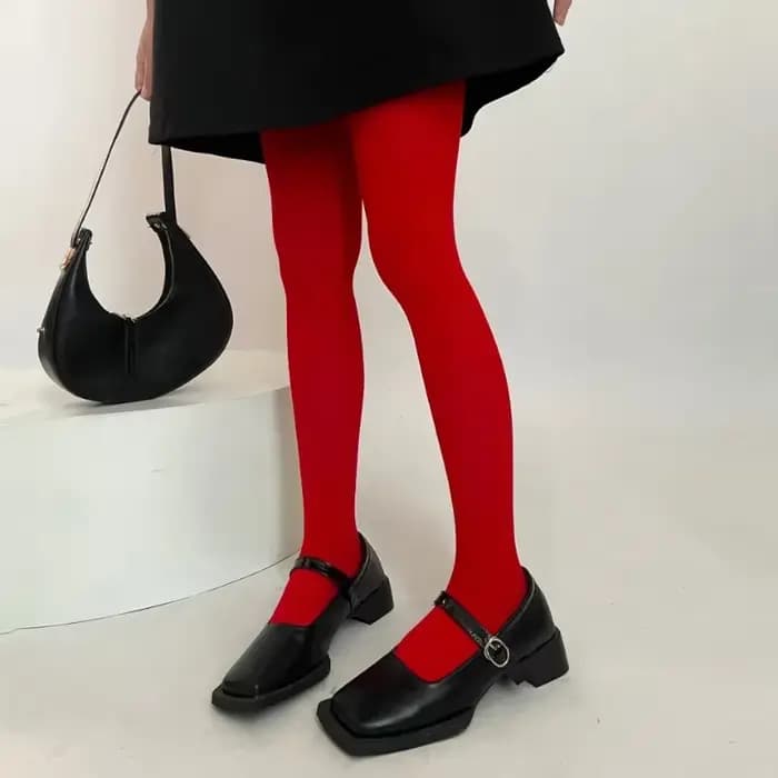 Grand collant élastique sans couture en velours pour femme