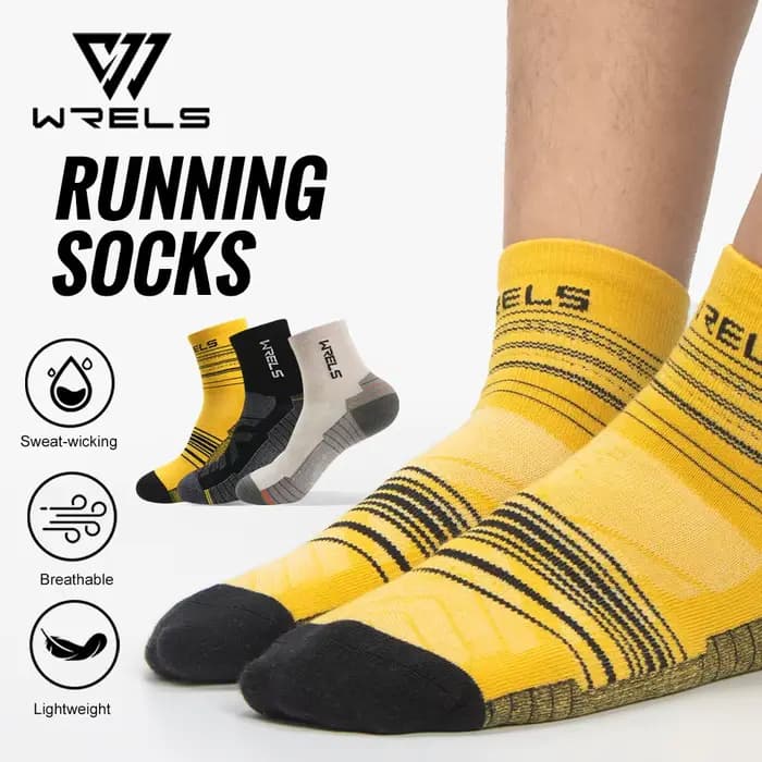 WRELS 1/3 paires de chaussettes de course en laine mérinos