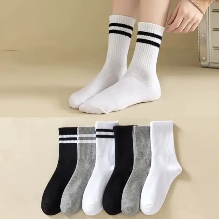 5/6/10 paires de chaussettes mi-hautes pour femmes