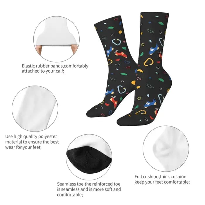 Bouldering escalade mur chaussettes grimpeur mode bas hommes haute qualité