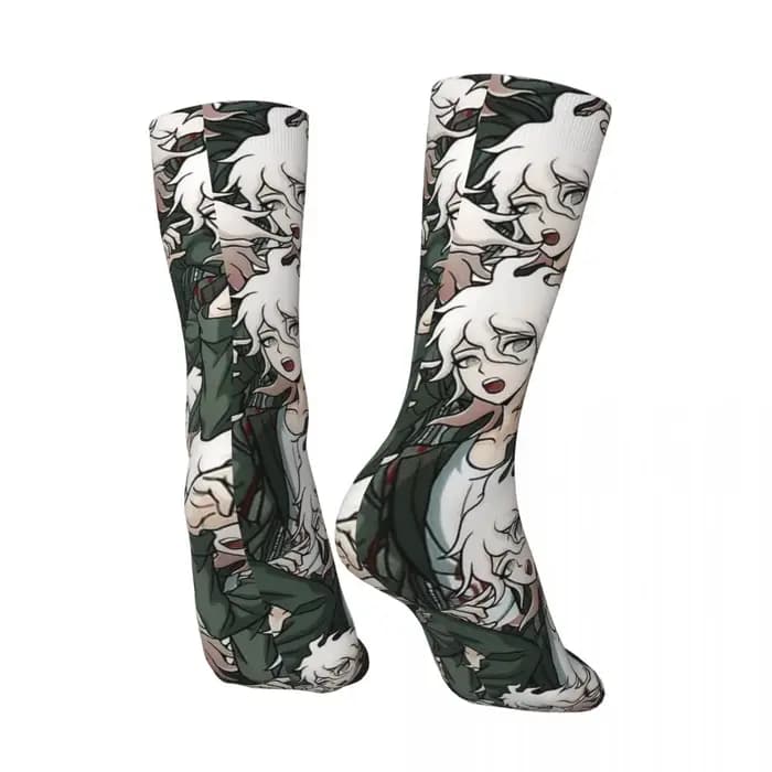 Nagito Komaeda voix espoir rétro Danganronpa Makoto jeu unisexe chaussettes randonnée impression 3D