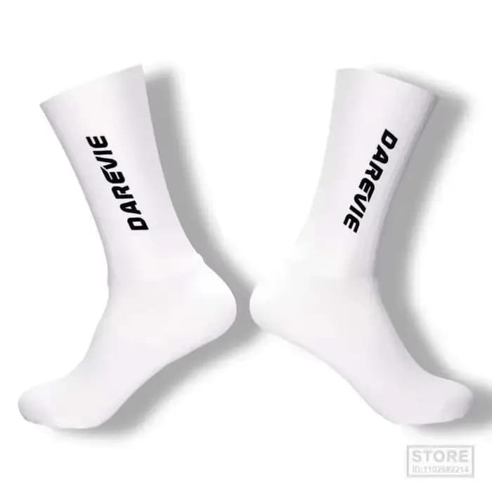 Haute DAREVIE chaussettes de cyclisme Aero Speed chaussette Pro sport pour hommes anti-dérapant respirant athlétique contrôle de l'humidité