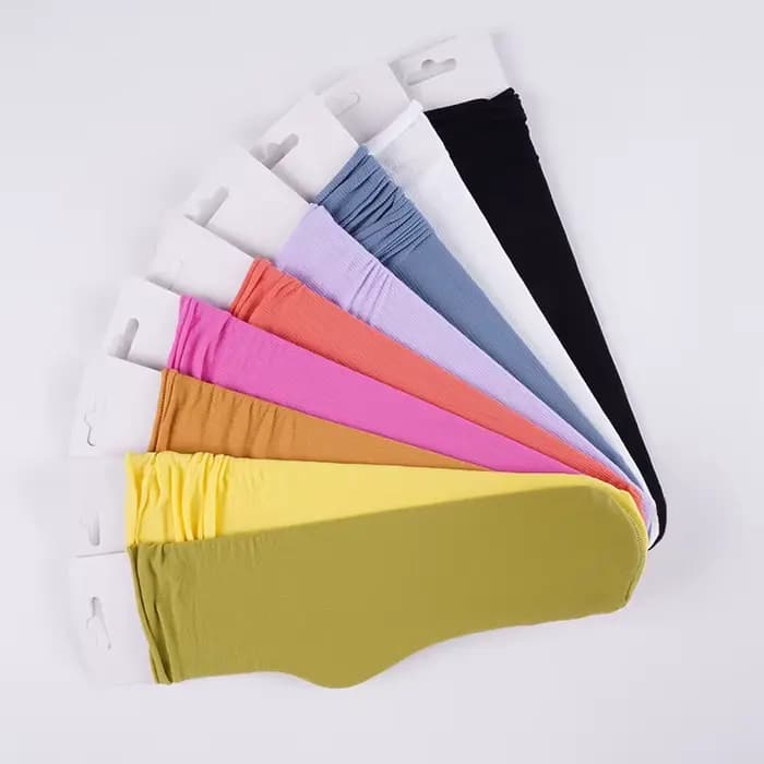  5 paires de chaussettes fines en soie glacée pour femmes