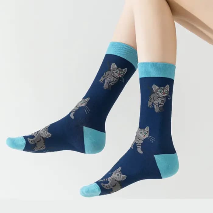 5 paires de chaussettes mi-tube pour femmes