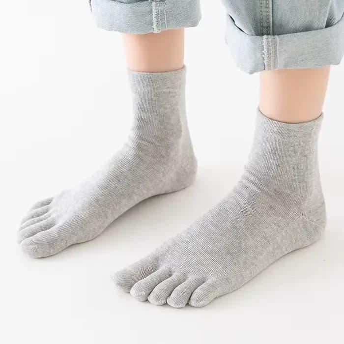 Chaussettes à cinq doigts pour femmes, en pur coton, à cinq orteils, absorbant la sueur, Tube central, à bout fendu, chaudes pour l'hiver