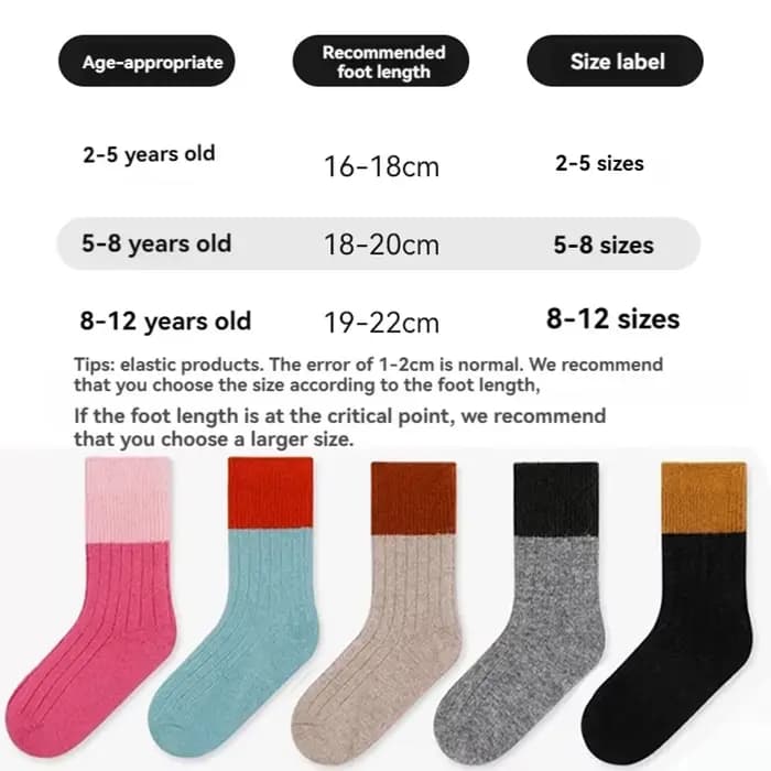 Chaussettes fille laine enfant garder au chaud bébé filles enfants hiver infantile chaussette vêtements Leggings