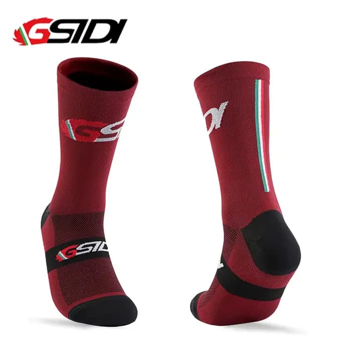 Gsidi 2022 nouveaux hommes chaussettes de cyclisme professionnel route vtt vélo femmes Compression course en plein air unisexe sport