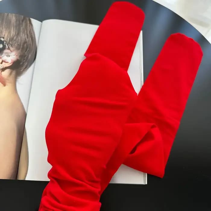 Collants rouges en velours pour femmes, Lingerie Slim coréenne, Leggings en dentelle, chaussettes gothiques, accessoires pour vêtements de fête, nouvelle collection