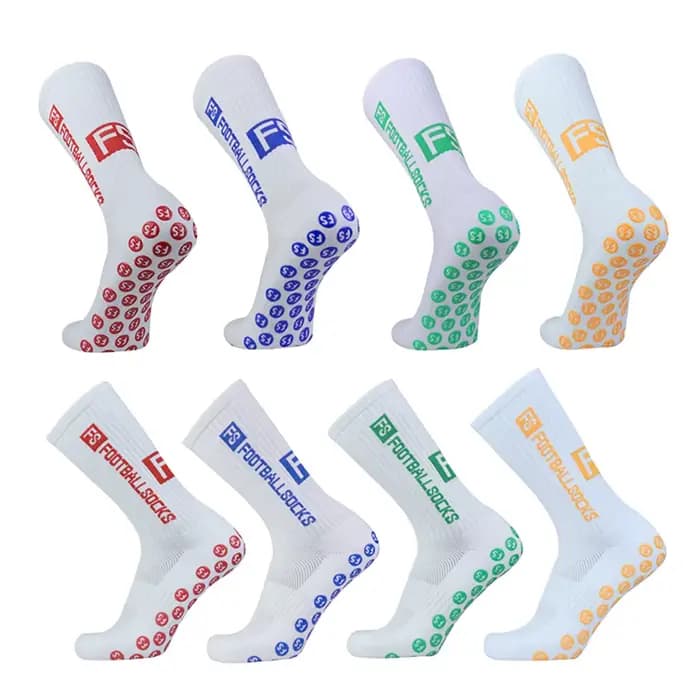 Chaussettes de compression coordonnantes avec coussin en caoutchouc pour hommes et femmes