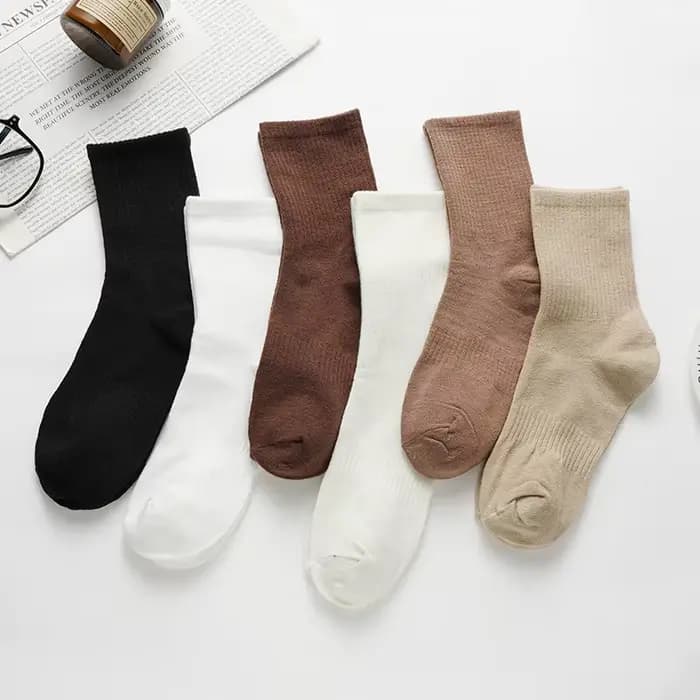 Chaussettes unisexes en coton respirant pour hommes
