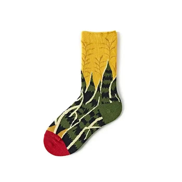 Chaussettes de rue peinture à l'huile française pour hommes et femmes