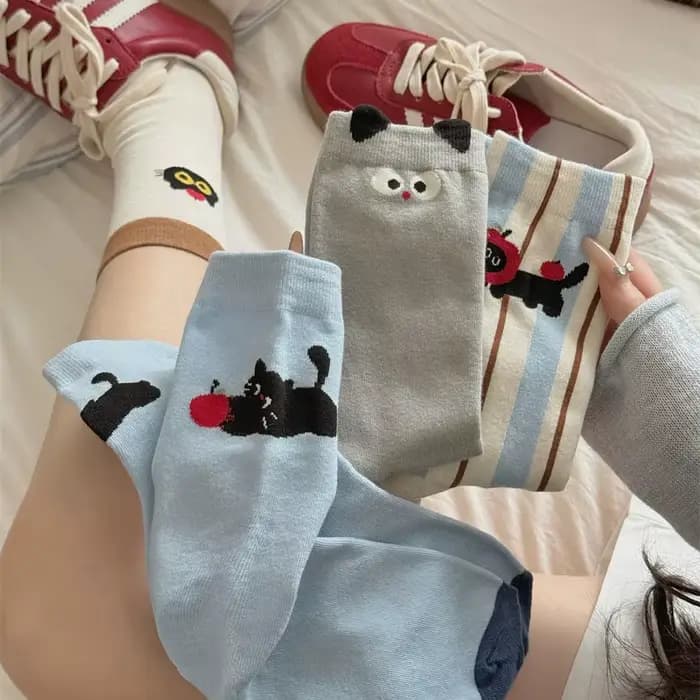 Chaussettes pour femmes mignon nouvelles nouveautés mode coton respirant