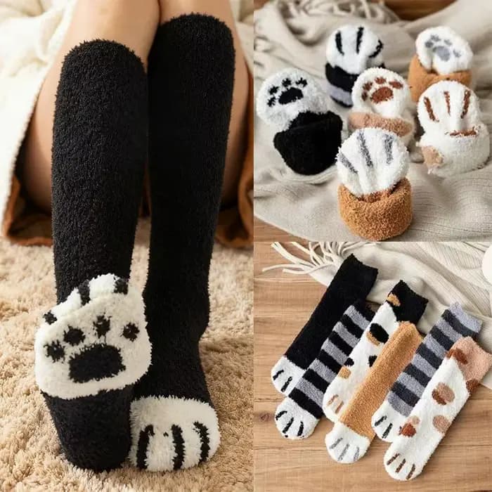 Chaussettes floues pour femmes hiver chaud doux confortable moelleux microfibre maison pantoufle de couchage chaussettes bas pour femmes