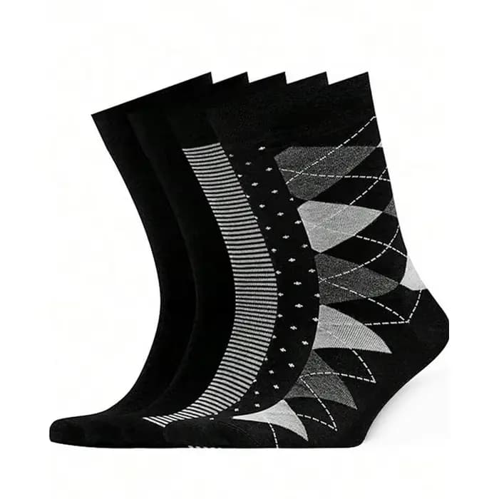 Chaussettes à carreaux rétro français pour hommes
