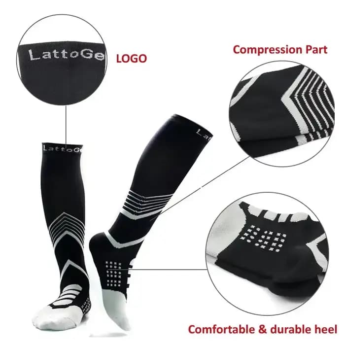 Chaussettes de sport à Compression à haute élasticité