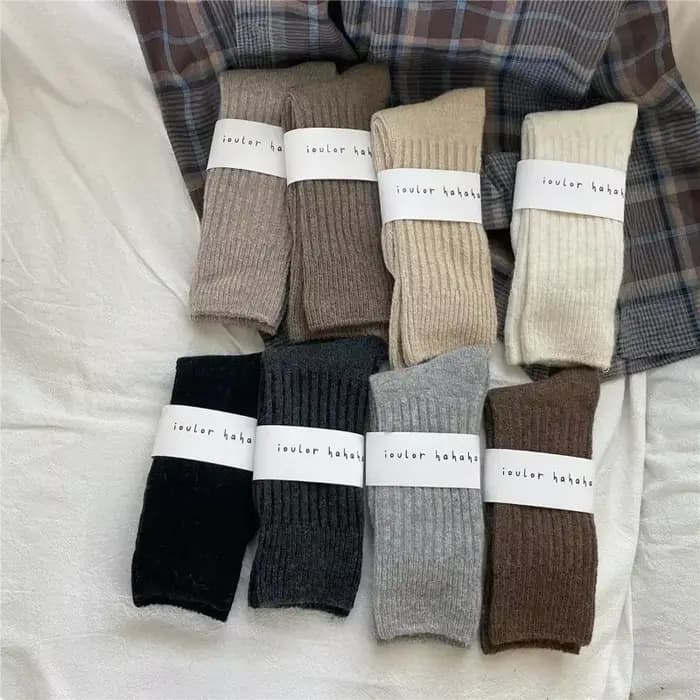 Chaussettes longues thermiques en laine cachemire pour femmes
