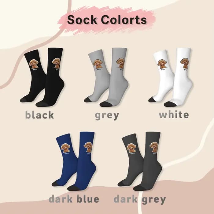 Chaussettes avatar personnalisées pour animaux de compagnie