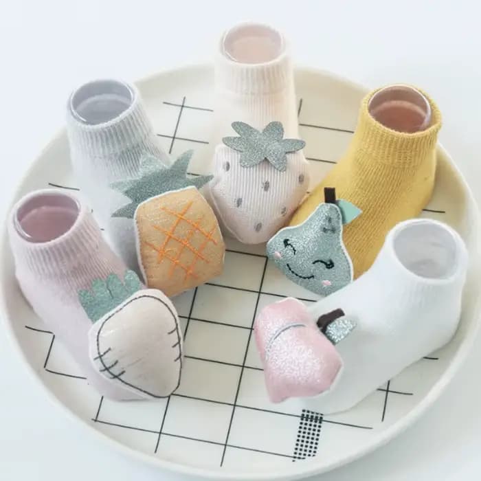 Chaussettes antidérapantes pour bébés filles et garçons