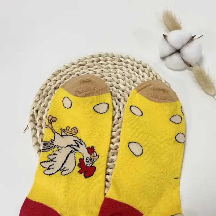 1 paire de chaussettes mi-mollet personnalisées pour hommes