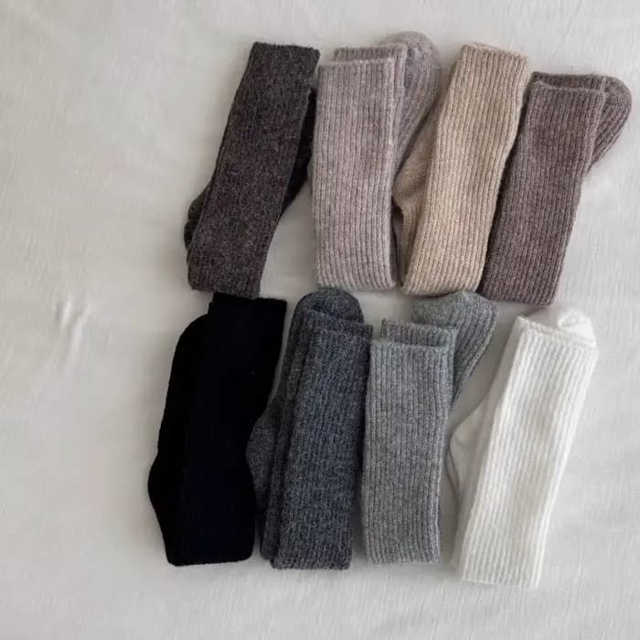 Femmes épais chaud genou chaussettes automne hiver