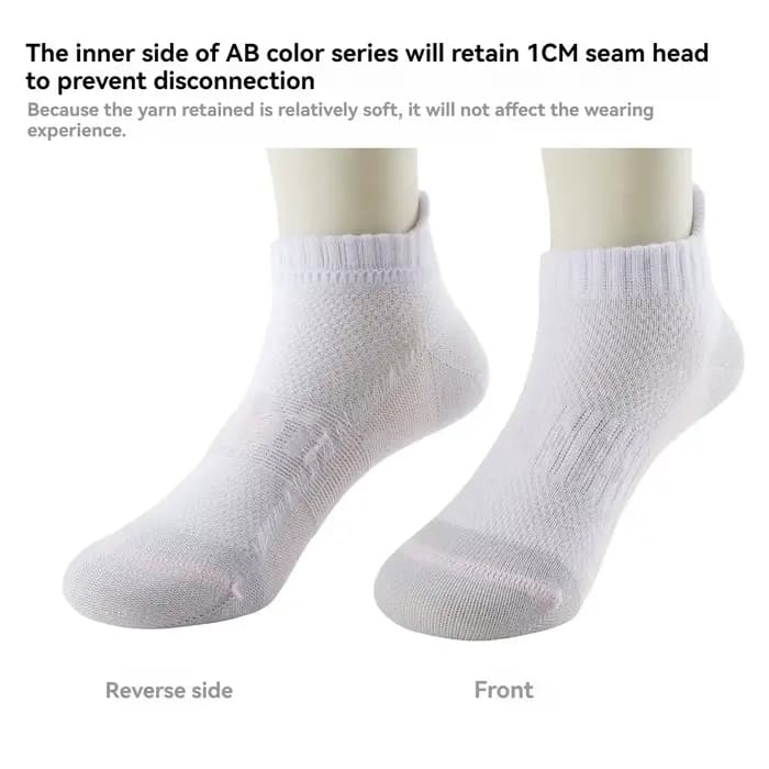 Chaussettes de sport en maille sans couture en coton pour enfants