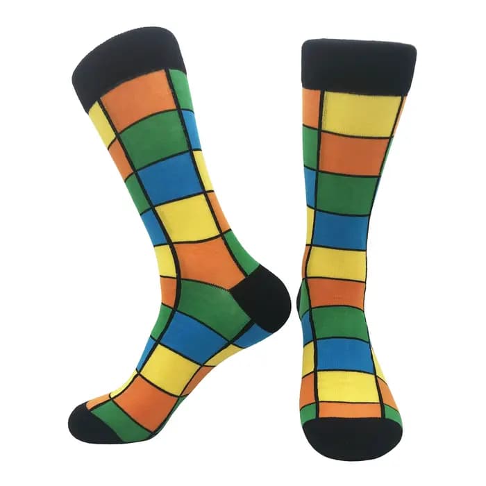 Chaussettes Tridimensionnelles Amusantes en Coton Peigné pour Homme