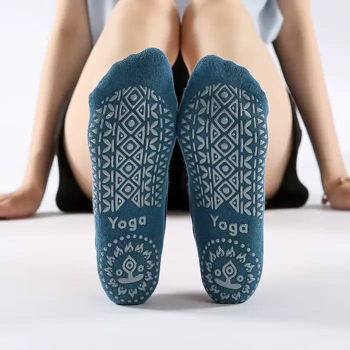 Chaussettes de Pilates coordonnantes en coton respirant pour femmes