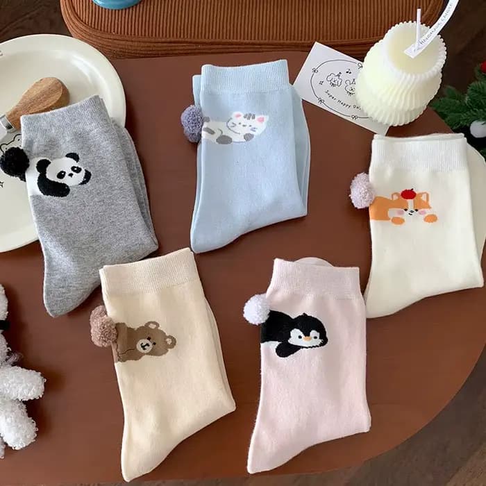 Chaussettes drôles en forme d'œuf pour enfants