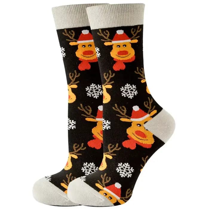 Chaussettes de Joyeux Noël en Coton pour Homme et Femme