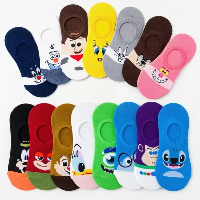26 paires/pack Disney Anime thème femmes chaussettes mignon dessin