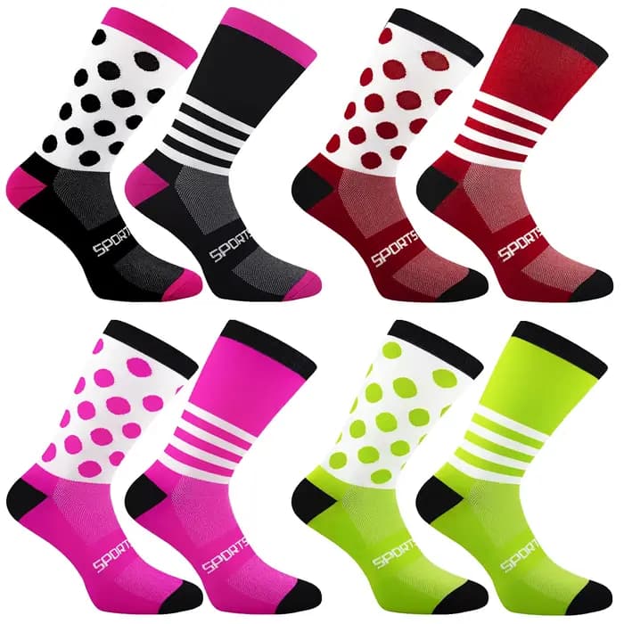 Chaussettes de cyclisme respirantes et évac80-l'humidité, vêtements professionnels, chaussettes de sport de vélo, chaussettes de fitness multifonctionnelles, chaussettes de course à pied