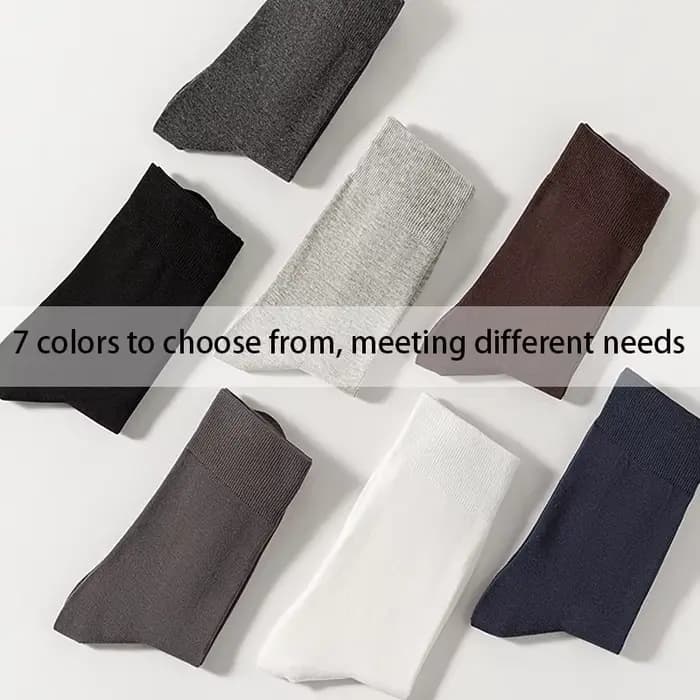 Chaussettes en coton peigné pour hommes de haute qualité suture désossée nouveau décontracté respirant noir blanc affaires 5 paires mâle chaussette longue EU39-45