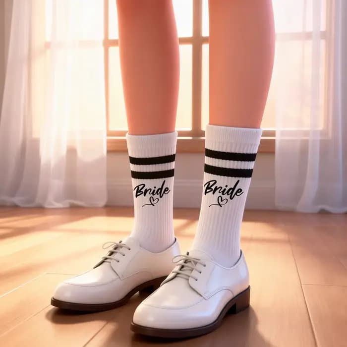 Chaussettes de Mariée pour la Journée du Mariage