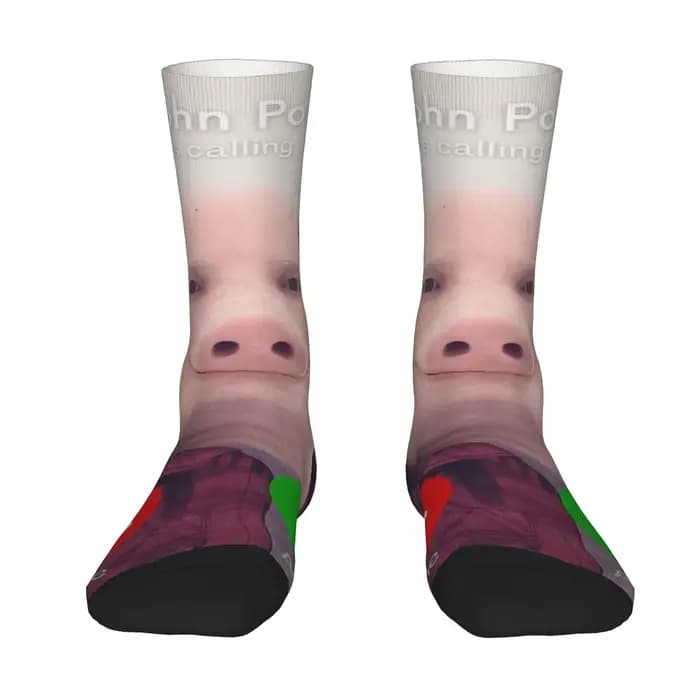 Chaussettes fantaisie John Pork