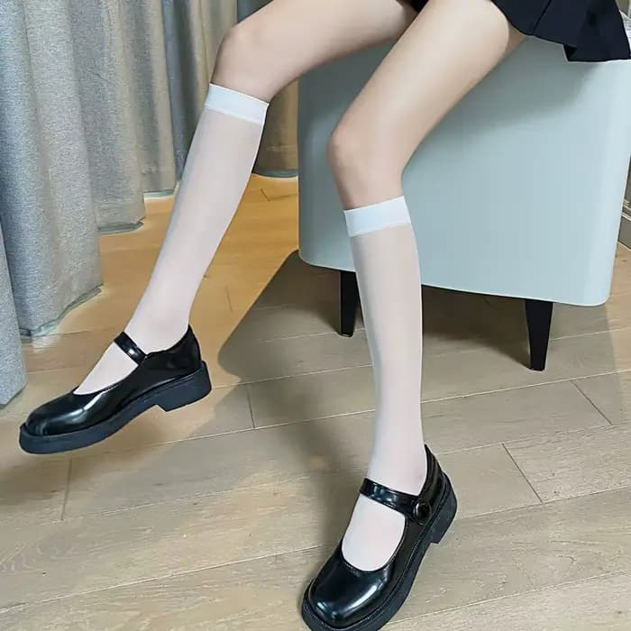 3 paires/ensemble de chaussettes transparentes pour femmes