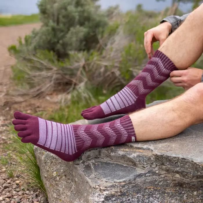 Chaussettes à cinq doigts en laine mérinos Injinji