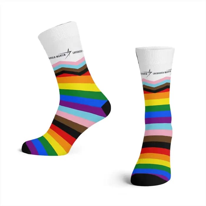 Lockheed Martin Gay Rride LGBT chaussettes droites hommes femmes hiver bas Polyester Harajuku