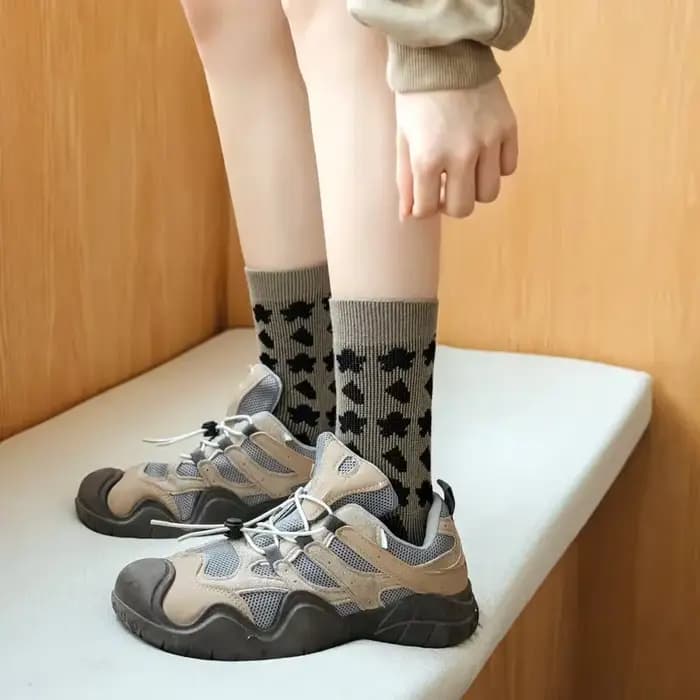 Chaussettes artificiel astiques en Coton pour Femme